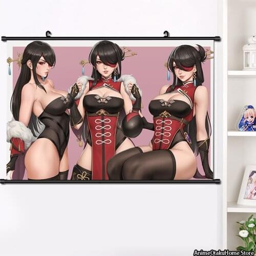 Anime Game Genshin Impact Bei dou Cosplay Wall Scroll Painting Poster HD Print Home Decor Collection Art 40x60cm