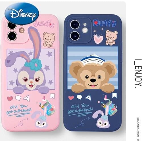 Disney Phone Case for IPhone 6S/7/8P/X/XR/XS/XSMAX/11/12Pro/12mini Stellalou Duffy Bear Case Cover
