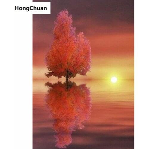 Scenery Tree Diamond Painting Cross Stitch Needlework Home Decoration Mural 5D DIY Square/Round Mosaic Diamond Embroidery Gift