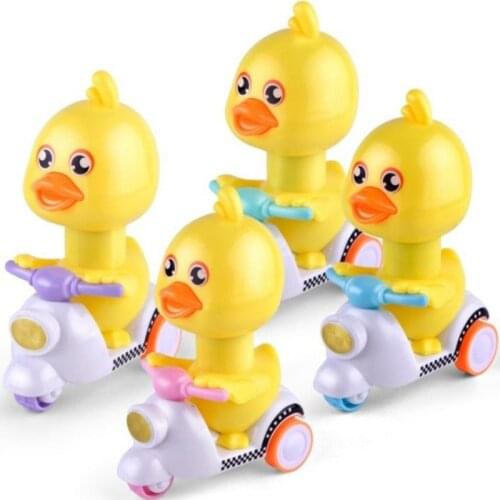 Childrens Pull Back Car Press Yellow Duck Toys For Kids Motorbike Inertia Cartoon Vehicles Animals Kids Toys