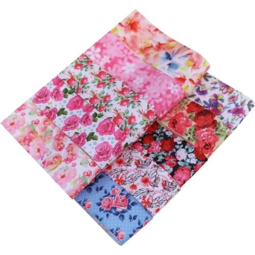10 Designs Available!!! 25/38mm Heat Transfer Floral Printed Frosgrain Ribbon,50yards/lot