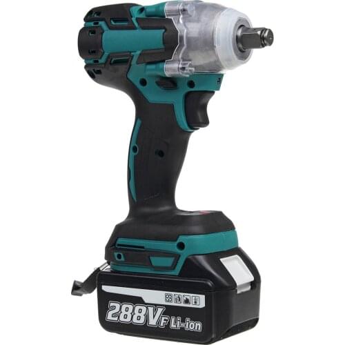 NEW 22800mAh 288VF Electric Impact Wrench Brushless 1/2 Lithium-Ion Battery 6200rpm 800 N.M Torque 110-240V