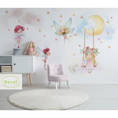 Modern Custom 3D Wallpapers Child Photo Mural Wallpaper Fantasy Elf For Girls Baby Kids Room living Room Bedroom Decor 16d