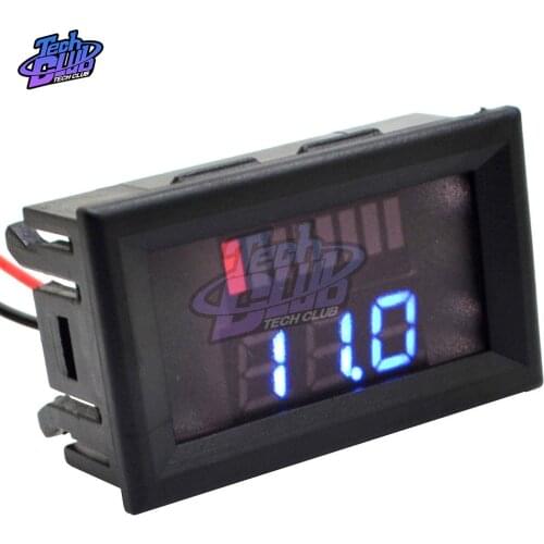 12V Blue ACID Lead Lead-acid Battery Charge Level Indicator Digital Lithium Battery Capacity Tester Car Voltage Display