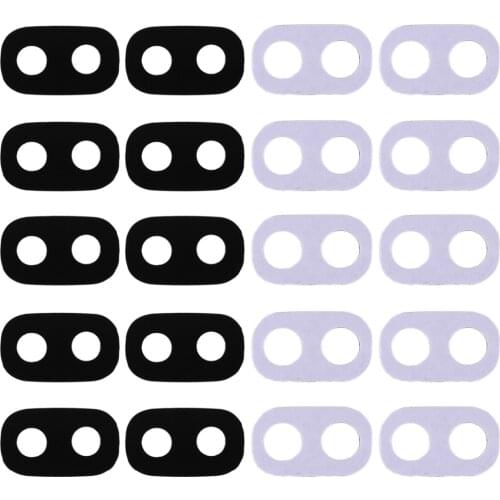 IPartsBuy New 10 PCS for Galaxy J3 (2017) / J330 & J5 (2017) / J530 & J7 (2017) / J730 Back Camera Lens with Adhesive