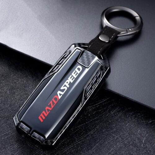 Engine Concept Key Case Rings Cover Carbon for 6 Mazda 3 6 CX-4 CX-5 CX-5 CX-3 CX7 CX-9 2016 2017 2018 2019