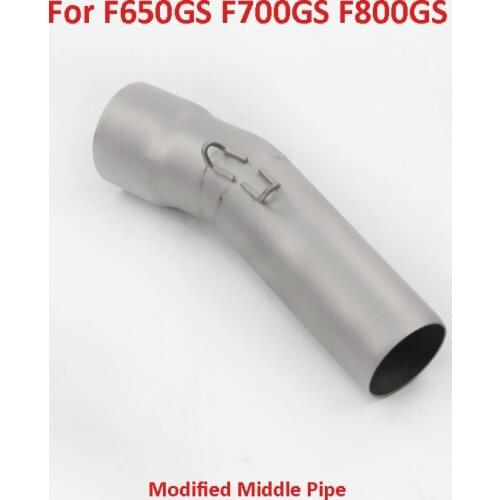 Motorcycle Exhaust Pipe Connection Link Pipe Middle Mid Midpipe Slip on Exhaust System for BMW F650GS F700GS F800GS ADV