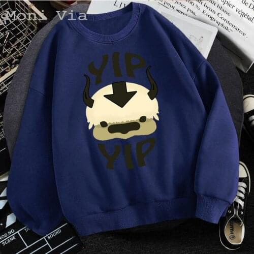 2021 New Mens Fleece Sweatshirt O-Neck Avatar The Last Airbender Hoodies Spring Autumn Harajuku Casual Loose Top Mens Pullover