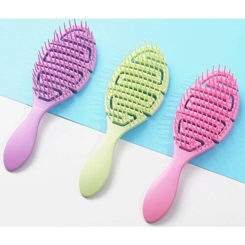 2021 New Hair Styling Brush Anti Tangle Anti-static Head Massage Hairbrush Salon Hairdressing Straight Curly Hair Comb