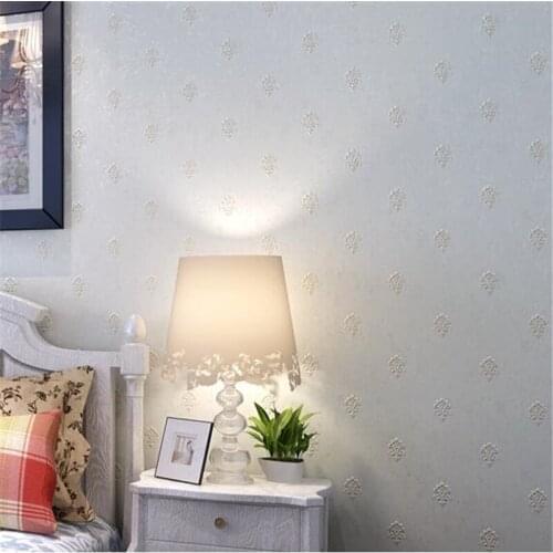 Wellyu wallpaper American Village Retro Plain Small Floral Wallpaper Обои Bedroom Living Room Shop Renovated Nonwoven Wallpaper