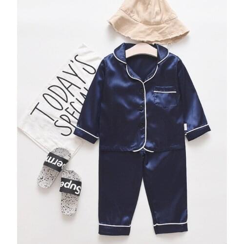 Toddler Baby Boys Long Sleeve Solid Tops+Pants Pajamas Sleepwear Outfits winter baby boy clothes baby pyjamas newborn sleepers