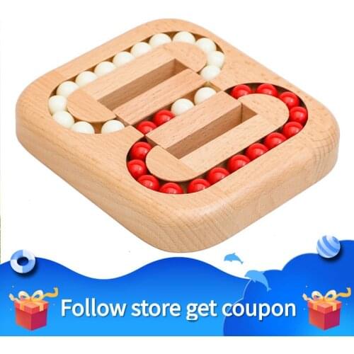 Puzzle Brain-Burning Toys Labyrinth Unlock Flat Slide Child Trap Box Creativity Stress Reliever Science and Education Wooden