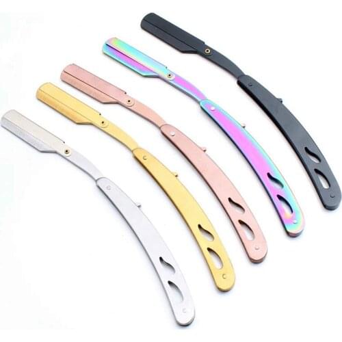 Custom logo professional hair cutting scissors barber makas razor thinning shears shaver haircut shaving hairdressing scissors