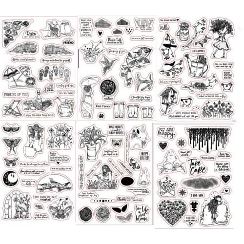 Love / Girls Transparent Clear Silicone Stamp/Seal for DIY scrapbook/photo album Decorative clear stamp sheets ST1100