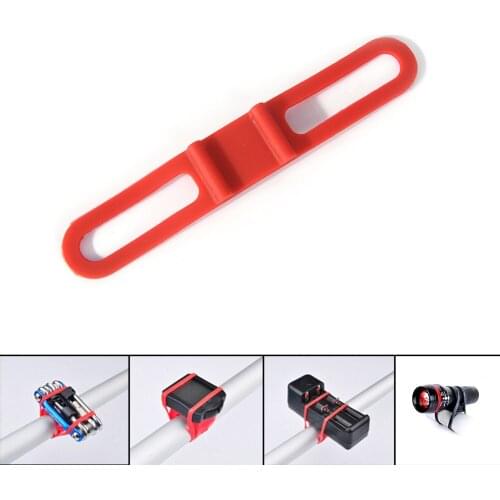 Silicone Strap Mountain Road Bike Torch Phone Flashlight Bands Elastic Bandage Bicycle Light Mount Holder Bike Accessory Marbit