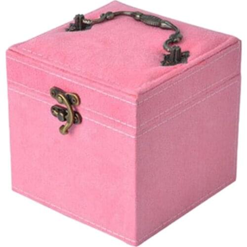 3 Layer Jewelry Box Mirrored Display Case Tidy Organizer Mini Chest Holder