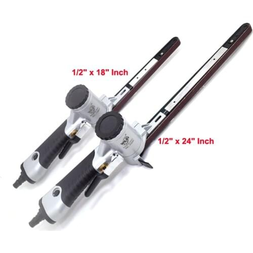 1/2" 24" 18" Inch Extended Air Belt Sander Foldable Pneumatic Belt Grinder for Woodworking Metal Polishing File Detailed Sanding