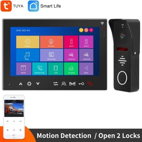 WIFI Video Intercom For Home 7 Inch Smart Wifi Video Doorbell 2MP Waterproof Doorbell Camera Tuya/Smart life APP Remote Unlock