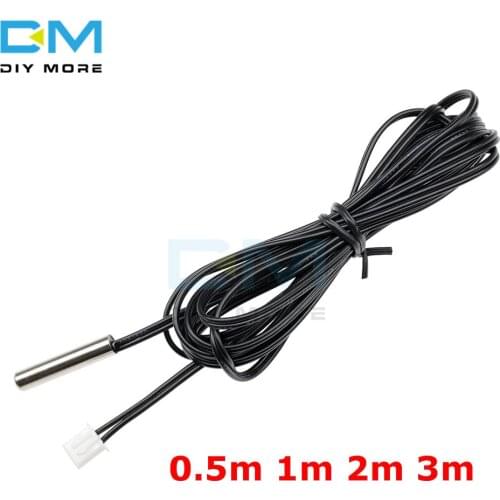 W1209 0.3m 0.5m 1m 2m 3m Waterproof NTC Thermistor Accuracy Temperature Sensor 10K 1% 3950 Wire Cable Probe For Arduino ADC
