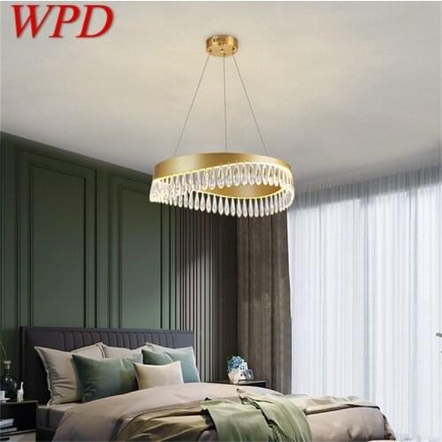 WPD Chandelier Pendant Lamp Postmodern Gold Luxury Home LED Light Fixture for Living Dining Room