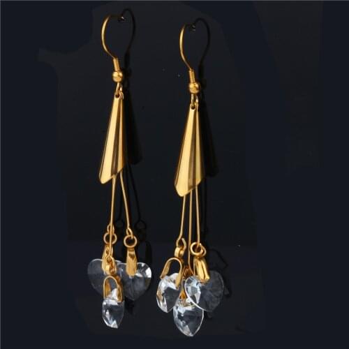 XUANHUA Earings Fashion Jewelry Accessories Drop Earrings For Women Jewelry Brincos Long Earrings With Stones Indian Jewelry