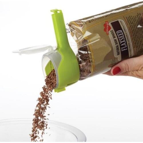 Snack Sealing Clip Fresh Keeping Sealer Clamp Plastic Helper Food Saver Travel Kitchen Gadgets Seal Pour Food Storage Bag Clip