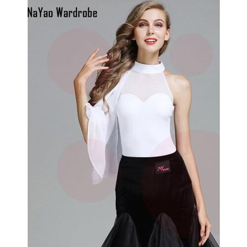 2021 New MY779 Women Latin Dance Bodysuit Sleeveless Patchwork Latin Dancing Tops Performamnce Modern Dance Dress