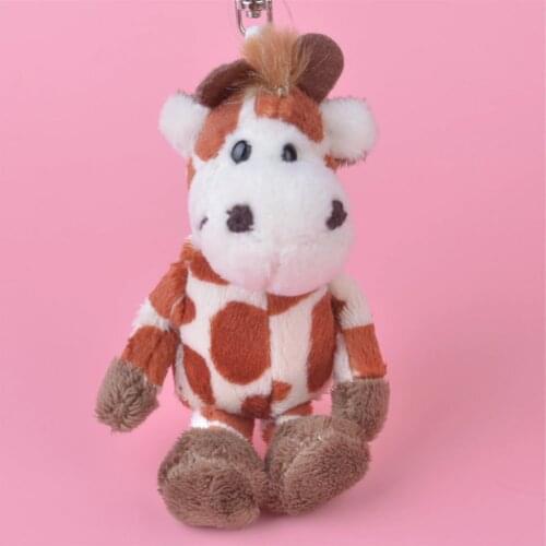 1 Pcs Forest Giraffe Small Plush Pendant Toy, Kids Doll Keychain / Keyholder Gift Free Shipping