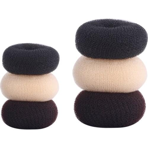 1pcs S, M, L Hair Bun Maker Donut Foam Sponge Easy Big Ring Hair Styling Tools Hairstyle Hair Accessories For Girls Women Lady