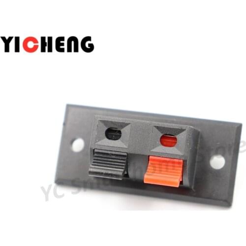 10Pcs Audio Test Clip Terminal Connector Audio Speaker Terminal Clip 2P