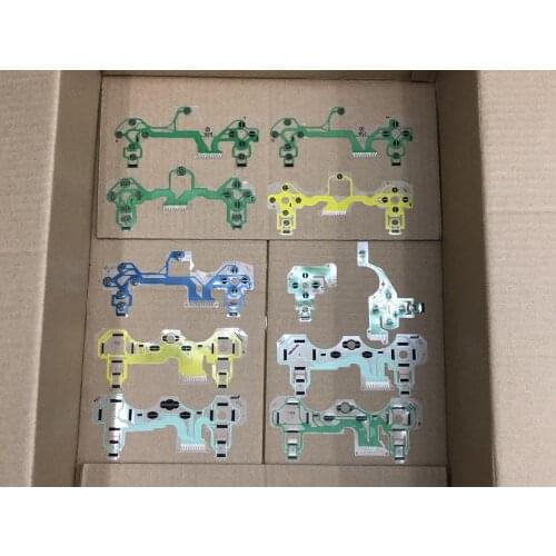 100pcs New V1 V2 V3 V4 V5 001 011 030 040 Button Ribbon Circuit Board Film for PS4 Controller For Dualshock 4