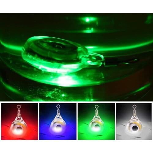 3pcs Mini Fishing Lure Trap Light LED Deep Underwater Eye Shape Fishing Squid Bait Luminous Lures Lamp for Attracting Fish