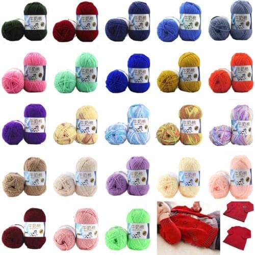 50g Hot Sale 5 ply Soft Cotton Natural Milk fiber Hand-woven for baby hand knitting yarn Crochet Yarn for knitting DIY Craft new