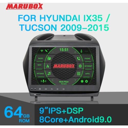 MARUBOX For Hyundai IX35 Tucson 2009 - 2015 Android 9 Car Radio Multimedia Video Player Navigation GPS Audio 8 Cores 64GB KD9400