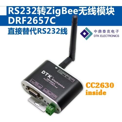 RS232 to ZigBee Wireless Module (1.6 Km Transmission, CC2630 Chip, Far Exceeding CC2530)