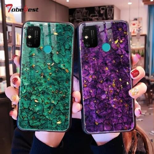 Luxury Marble Gold Foil Phone Case For Huawei Nova 8 7 6 SE 5 5i Pro 4 Coque Fashion Epoxy Silicone TPU Cover