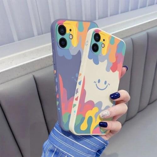 Colorful liquid silicone Case For OPPO Realme V5 XT X2 V3 X7 PRO Cover Realme GT V11 V15 V13 Q3i Q3