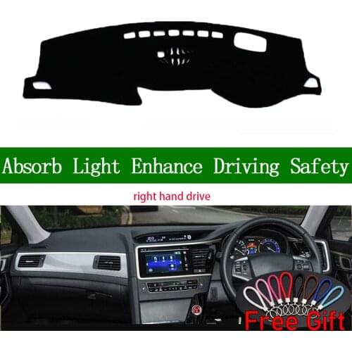 For Honda spirior 2015 2016 2017 Right Hand Drive Dashboard Cover Car Stickers Sun Shade Dash Mat Carpet Interior Accessories