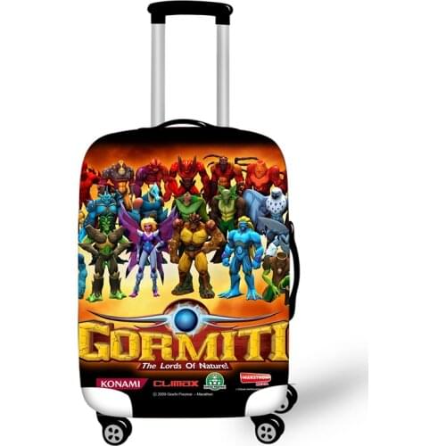 18-32'' Game Gormiti Elastic Thicken Luggage Suitcase Protective Cover Protect Dust Bag Case Cartoon Travel Cover