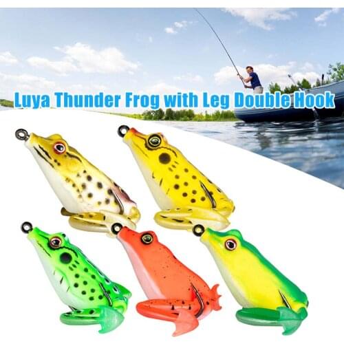 Simulation Frog Lures Soft Bait with Wobbler Tail Jerkbait Jerkbait 3D Eyes Tackle Swimbait