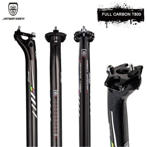 JIMAITEAM Bicycle Seatpost Mountain Bike Seatpost Road Bike Seatpost Carbon Fiber Seatpost Bicycle Accessories