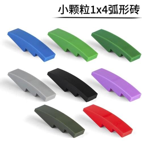 100g Bulk Parts 1x4 Arc Brick Curved Inclined Bricks Building Blocks MOC Figures Model Accessories Toys for Children11153 61678