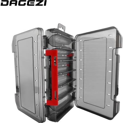 DAGEZI Fishing Box Double-decker Sub-bait Box Large-capacity Fishing Tackle Box Portable Bait Fishing Gear Storage Box