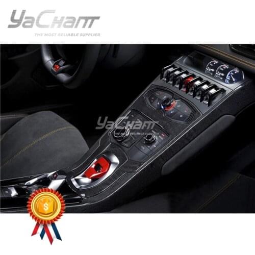 Forged / Plain Dry Carbon Fiber Interior For 14-19 Huracan LP610-4 & LP580-2 Coupe Spyder Center Controller Panel Replacement