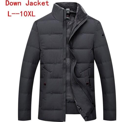 10XL 8XL DOWN JACKET MEN Brand Clothing Ultra Light Casual Parkas Stand Collar Coat Male Warm Fashion White Duck Down Jacket Men