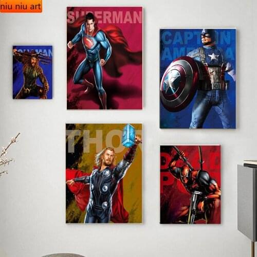 Disney Marvel Avengers 5D DIY Full Diamond Embroidery Diamond Inlaid Diamond Mosaic Cross Stitch Kits Room Decoration