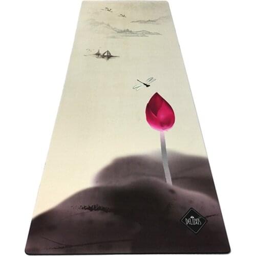 Non-slip Widened Suede Yoga Mat Foldable Travel Cushion Rubber Fitness Goddess Mat gymnastics mat exercise mat folding mat