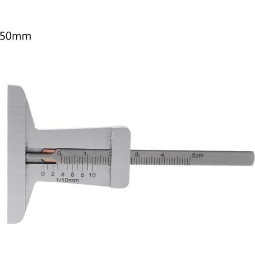 0-60mm/0-50mm Car Tyre Tire Tread Vernier Depth Gauge Stainless Steel Meter Ruler Caliper Measuring Tool Moto Y5JA