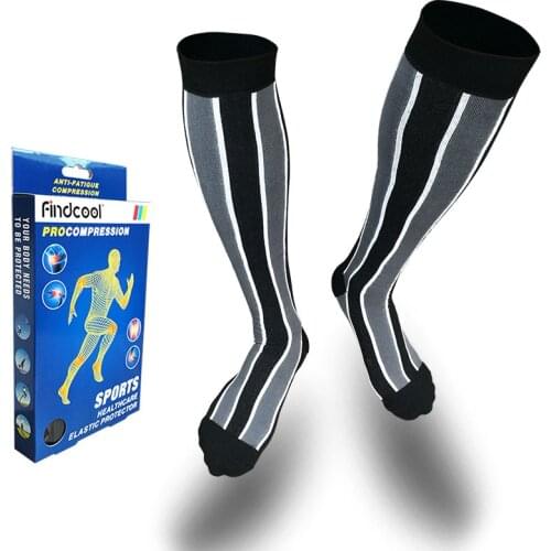 FINDCOOL Medical Compression Socks Pressure Varicose Veins Leg Relief Pain Knee High Socks Knee Calf Support Socks for Women Men