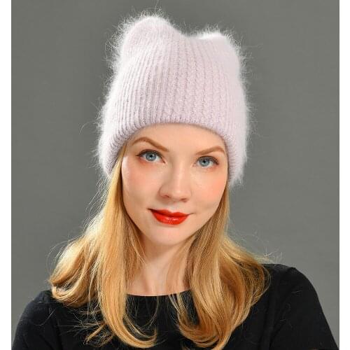 New Solid Wool Beanie Knitted Winter Hat Warm Soft Trendy Simple Korean Style Women Casual All-match Cashmere Knitted Beanie